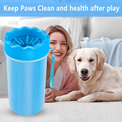 Pawsy Dog Paw Cleaner Set – Paw Washer Cup with Towel & Brush