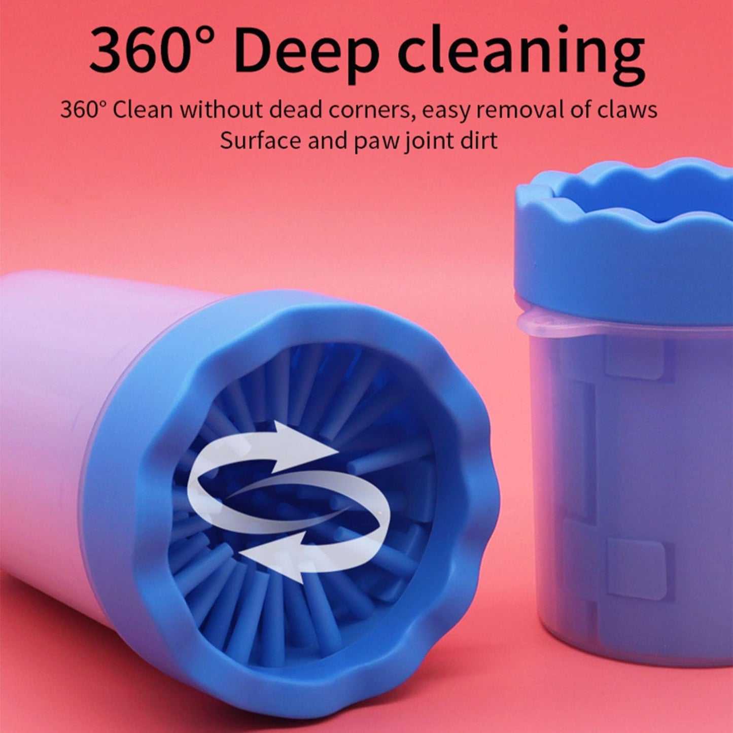 Pawsy Dog Paw Cleaner Set – Paw Washer Cup with Towel & Brush
