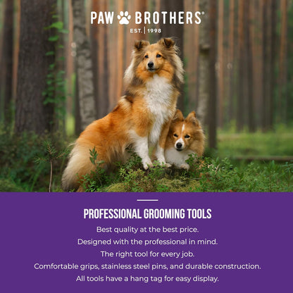 Pawsy Soft Pin Slicker Brush for Dogs – Gentle Detangling Grooming Brush