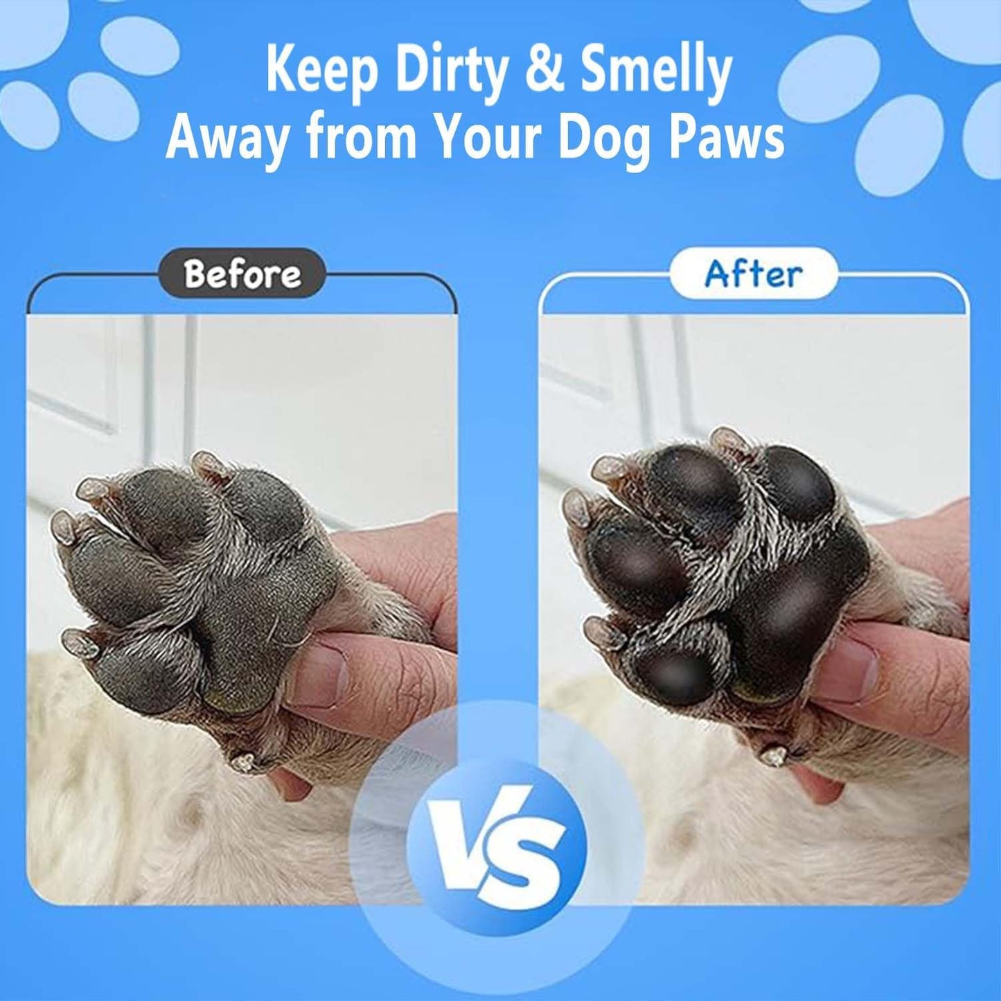 Pawsy Dog Paw Cleaner Set – Paw Washer Cup with Towel & Brush