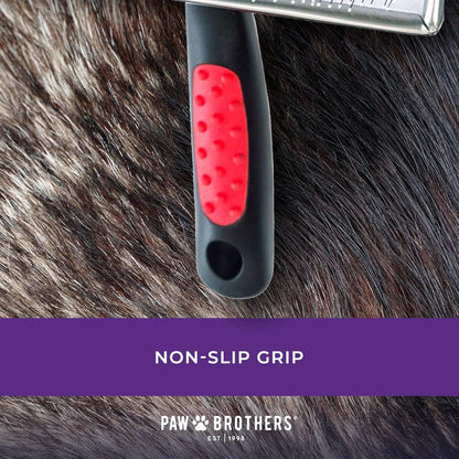 Pawsy Soft Pin Slicker Brush for Dogs – Gentle Detangling Grooming Brush