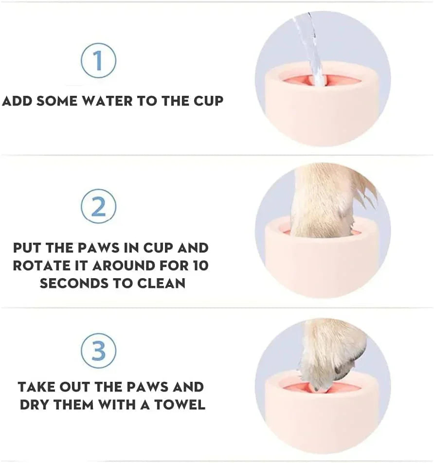 Pawsy Dog Paw Cleaner – Gentle Silicone Paw Washe